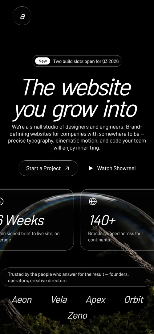 Aperture mobile screenshot