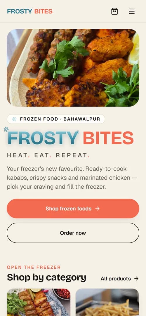 Frosty Bites mobile screenshot