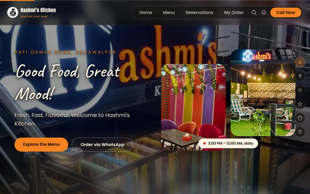 Hashmi's Kitchen desktop screenshot