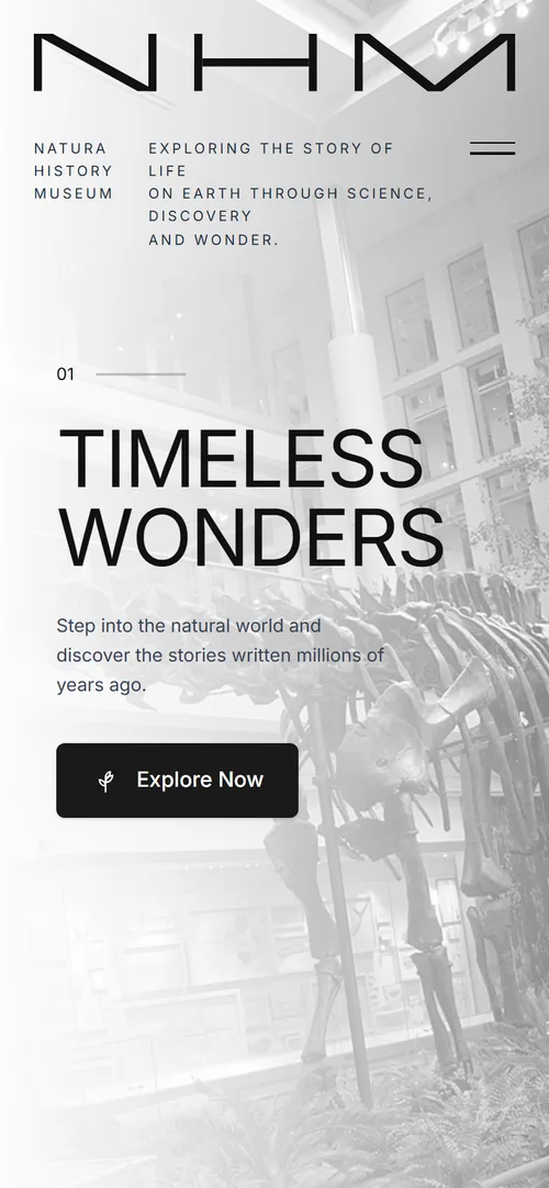 Natura History Museum mobile screenshot